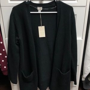 A New Day black open cardigan, XS, NWT